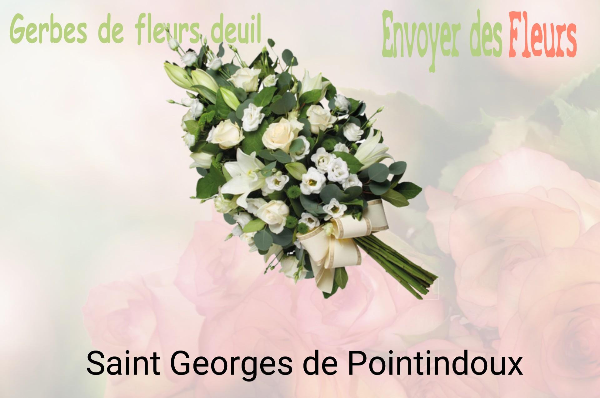 Gerbe de fleurs de deuil livrée à Saint-Georges-de-Pointindoux